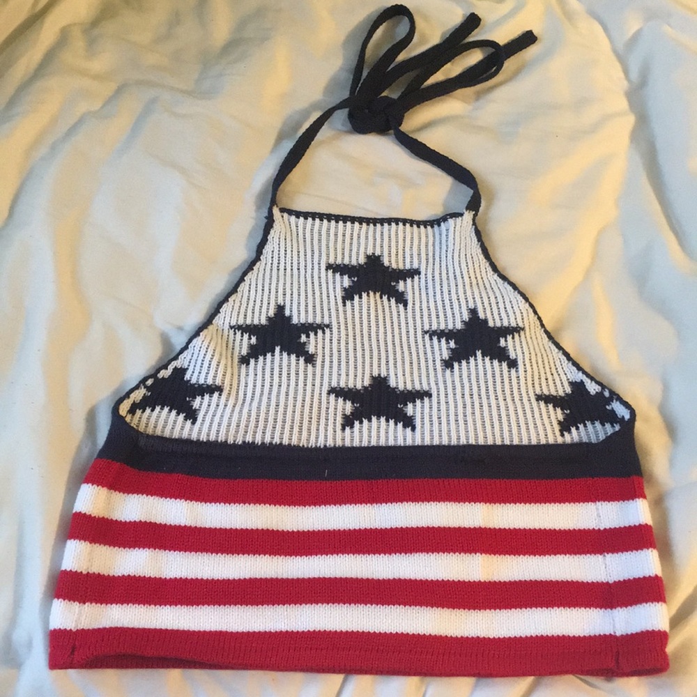 America crop top 🇺🇸🇺🇸🇺🇸❤️💙❤️💙❤️💙 - Picture 2 of 6